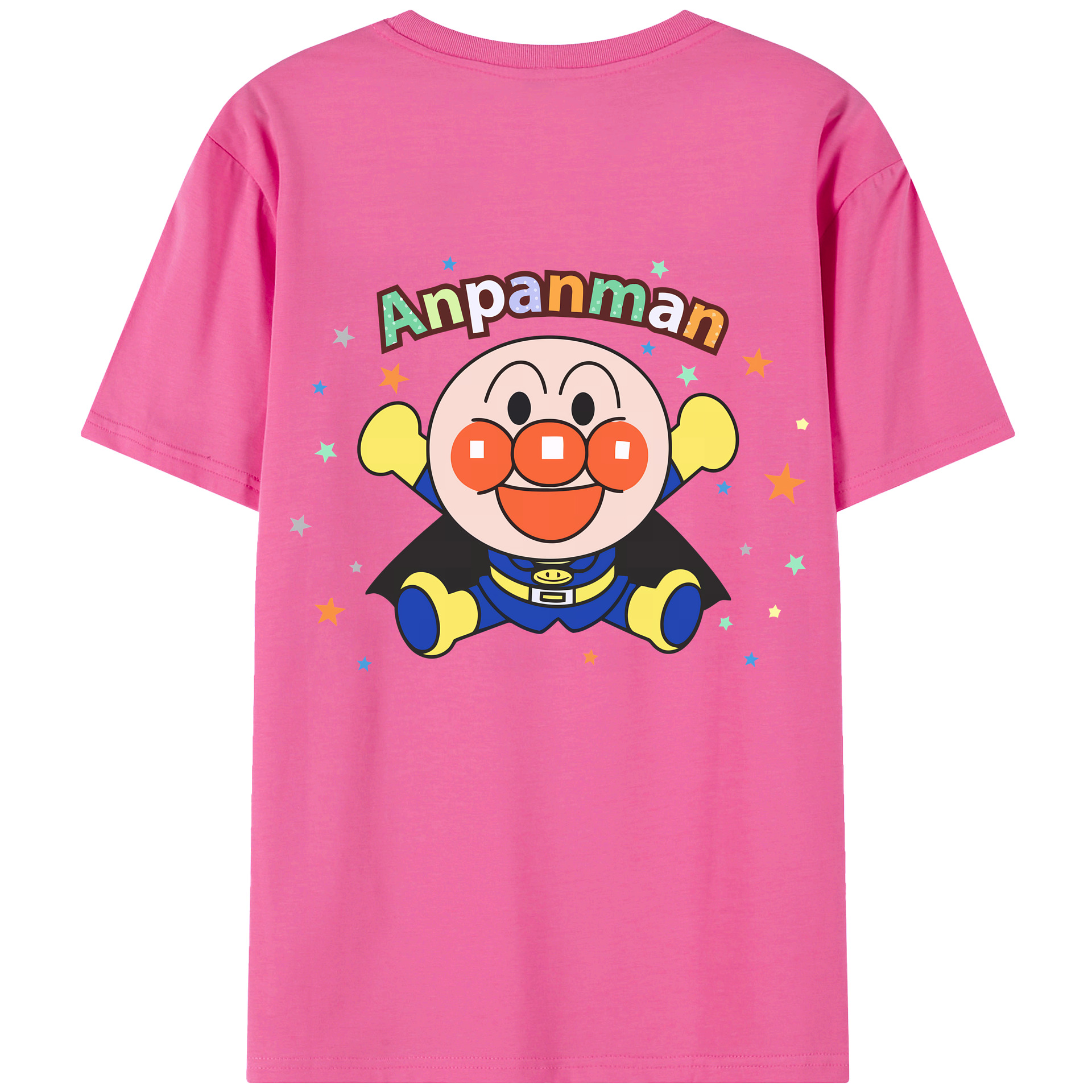 （画像用） アンパンマン Anpanman レディース半袖Tシャツ(バックプリント)